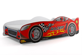 Łóżko dziecięce pojedyncze Cars 80X160, czerwone